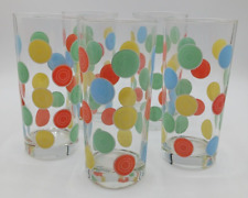 Set of 5 FIESTAWARE Tall 12oz. Drinking Glasses Retired 1999 picture