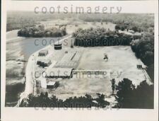1936 Aerial Sewage Treatment Plant Durham North Carolina Press Photo picture