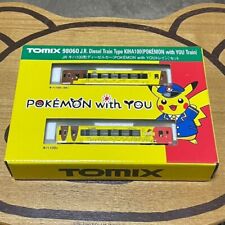TOMIX 98060 N Scale Kiha 100 type form Pokemon Model Train Diesel set 2 Used JP picture
