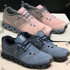 On CLOUD 5 WATERPROOF Women's RUNNING Shoes Rose Fossil & Navy Metal -NO BOX picture