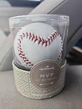 Hallmark MVP OF MY HEART Stitched BASEBALL Valentines Day Gift NEW IN BOX picture