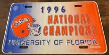1996 University of Florida National Champions Booster License Plate Gators picture