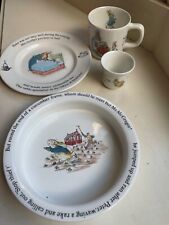 Peter Rabbit Child’s Nursery Dish Set Wedgwood 4 Piece without Box picture