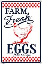 Farm Fresh Eggs Sign Sign NEW 10 x 15 Free Range picture