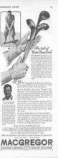 1926 Macgregor Golf Clubs Vintage Print Ad Course Tested How They Feel picture