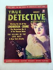 True Detective August 1936 CHARLES LINDBERGH kidnapping Crime Pulp Magazine picture