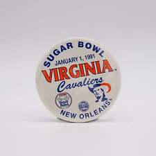 1991 University of Virginia Cavaliers USF&G Sugar Bowl Pinback Button, Near Mint picture