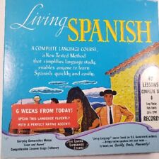 Vintage Living  Spanish Language Course Vintage Record Vinyl Set Manuals EUC  picture