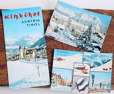 Vtg 70s MAP SKI AREA Kitzbuhel Ski Area 1960 Brochure Trail Map Austria TYROL #2 picture