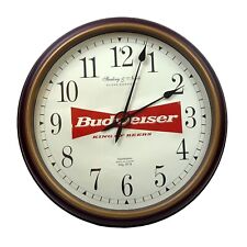Works Vtg Budweiser King of Beers Clock Sign 20