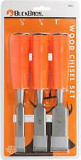 Buck Brothers 120203K 3-Piece Wood Chisel Set With Acetate Handles | 1/2 Inch, 3 picture