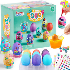 Klever 41 Pcs Easter Egg Decorating DIY Kit with Dye Tablets and Easter Coloring picture