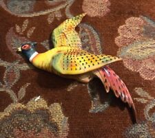 Vtg MCM Napco Gamebird Flying Pheasant Wall Hanging picture