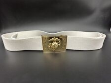 USMC US MARINE CORPS STAFF NCO PARADE & BALL DRESS BLUES WHITE BELT WITH BUCKLE picture