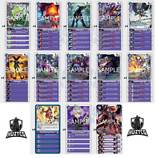 Digimon TCG - BT12 Full Purple Beelzemon X-Antibody/Arresterdramon Playset/Deck picture