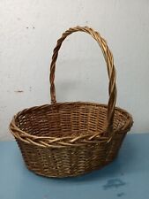 Vintage Sparkly Woven Wicker Basket (LL) picture
