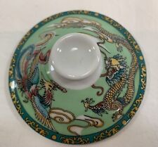 Cheng’s White Jade Porcelain  Replacement Mug LID  ONLY Dragon & Phoenix picture