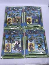 1994 Teenage Mutant Ninja Turtles PP Card Rack Display Lot o 4 TAKARA Japan MOC picture