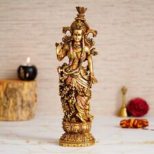 Hindu Goddess Radha Rani Idol Radhika Sculpture Gopi Figurine Shri Radhe Murti picture