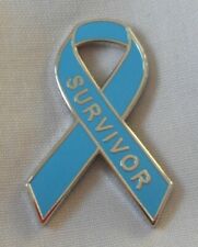 *NEW* Prostate Cancer Awareness Survivor ribbon enamel badge / brooch. picture