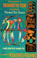 Enchanted Tiki Room Birds Walt Disney World United Airlines Adventureland Poster picture