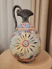 Hand-Made Ceramic copy Vase of Minoan Time Heraklion Museum Greece picture