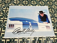Carroll Shelby SIGNED PHOTOGRAPH WITH ORIGINAL GT350 FORD MUSTANG VERY COOL NOW picture