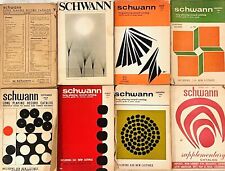 LOT OF 8 SCHWANN LONG PLAYING RECORD CATALOGS 1968-1970 picture