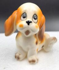 VINTAGE Napcoware Small Porcelain BASSET HOUND Dog PUPPY Figurine #789 BIG EYES picture