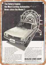 METAL SIGN - 1970 Mazda R100 Coupe Rotary Engine Vintage Ad picture