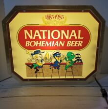 VTG NATTY BOH NATIONAL BOHEMIAN BEER Light Up Bar Sign - RARE 1985 100th Working picture