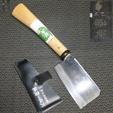 VTG 1980s Japanese Axe Hatchet Signed w/ Case 355mm 841g Wooden Tools from Japan picture