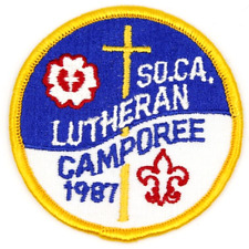 MINT Vintage 1987 Southern California Lutheran Camporee Patch Boy Scouts CA picture
