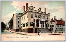 Custom House Salem Massachusetts Street View Government Building UNP Postcard picture