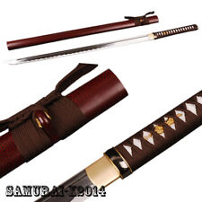 Japanese NINJA sword Straight blade 1060 Carbon Steel Real Sharp fully Handmade picture