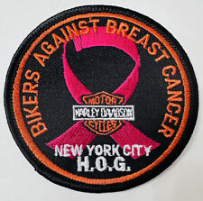 Harley Davidson Motorcycles New York City HOG Bikers Against Breast Cancer Patch picture