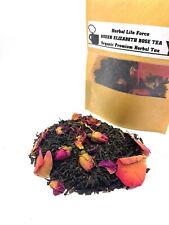 QUEEN ELIZABETH Rose Tea/ Premium Organic Loose Leaf Green Tea & Rose Petals picture