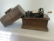 Edison Standard Model D Combination Cylinder Phonograph w/ Crank *PARTS/REPAIR* picture