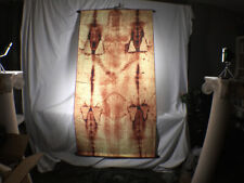 Shroud of Turin, Full Size Body, Sepia on Linen Cloth, 6 x 3 feet, Free Book picture