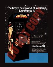 1980 Williams Defender Video Arcade Game Flyer Art 8x10 Photo picture