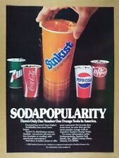 1985 Sunkist Orange Soda vintage trade print Ad picture