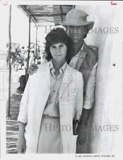 1987 Press Photo Actors Ally Sheedy and Ted Danson in 