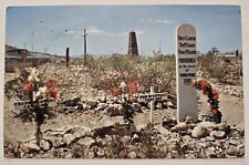 Used 1958 Boothill Graveyard Tombstone Arizona AZ Vintage Postcard N2 picture