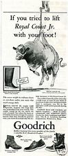 1931 Print Ad of BF Goodrich Boots with Bull Royal Count Jr picture