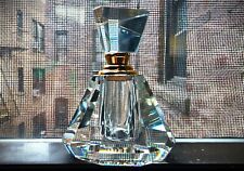 Oleg Cassini Crystal Perfume Bottle In Gift Box - Prism Shaped Top -  picture