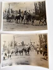 Welcome Horseback African American Cowboys Ranchers Small Town Street 1920s 5x7