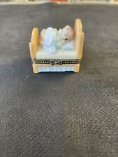 Small Jewelry Bear Trinket Box  Year 1998 Avon New In Box picture