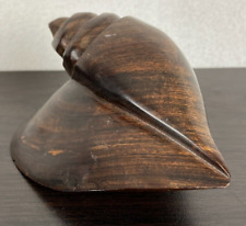 Ironwood Hand Carved Conch Sea Shell 5