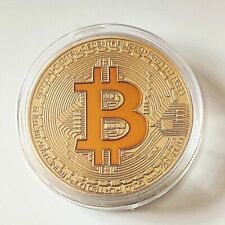 Commemorative Token Cryptocurrency Bitcoin Network Symbol. Souvenir Collection picture
