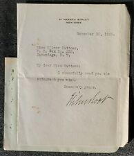 1928 US Senator Elihu Root Secretary of State & War Nobel Prize Autograph Letter picture